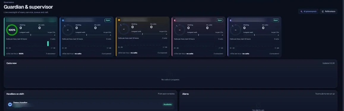 Meridian Guardian interface context